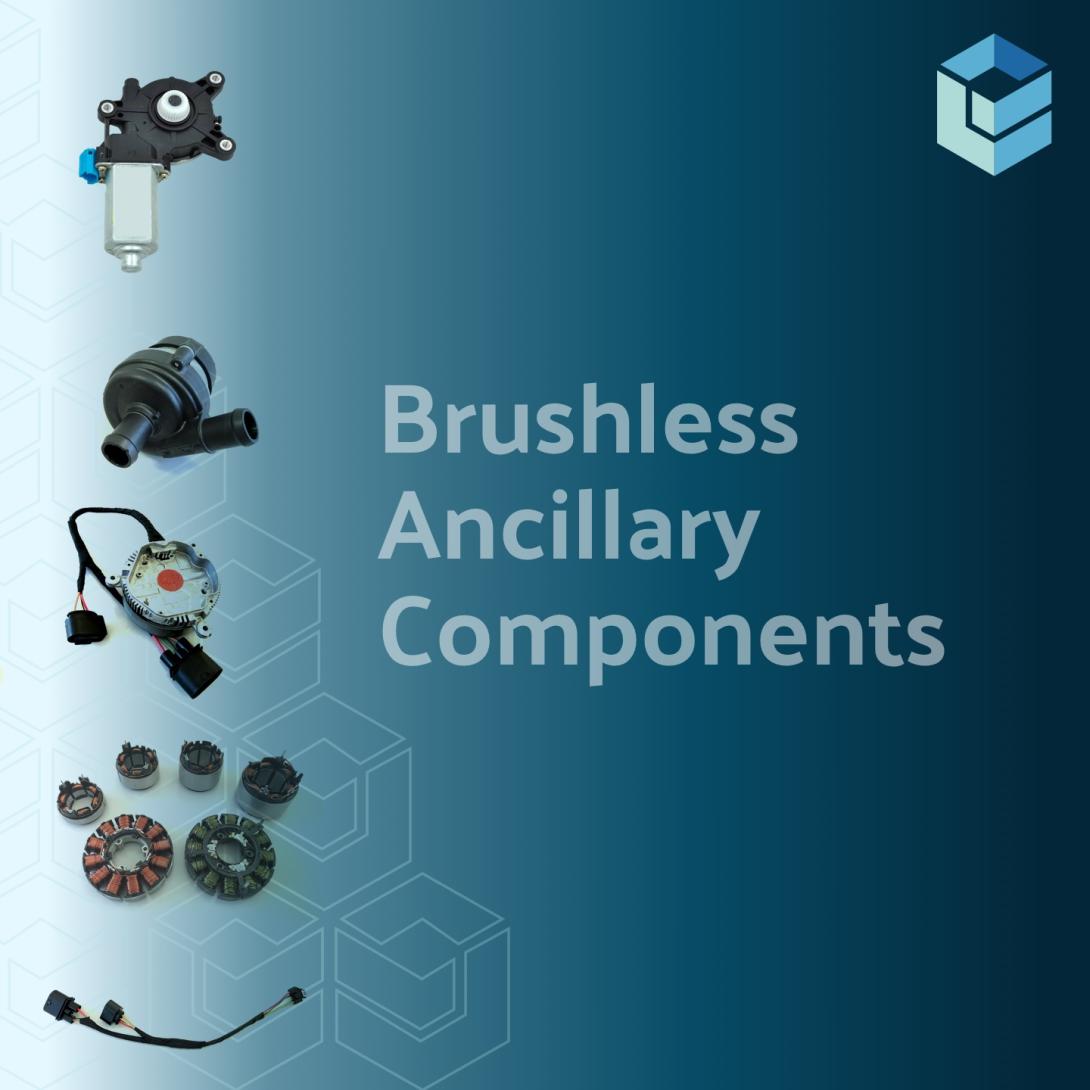 Brushless ancillary components